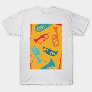 Retro Rainbow Brass Quintet T-Shirt